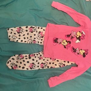 Two piece Minnie Mouse pajama set, 3T